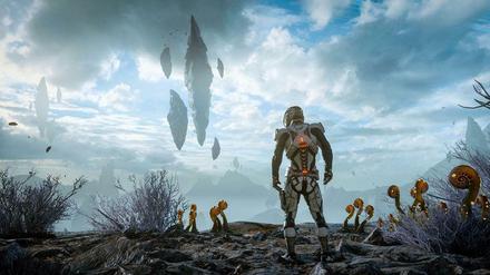 Auf der Suche nach einer neuen Heimat. Still aus "Mass Effect: Andromeda".
