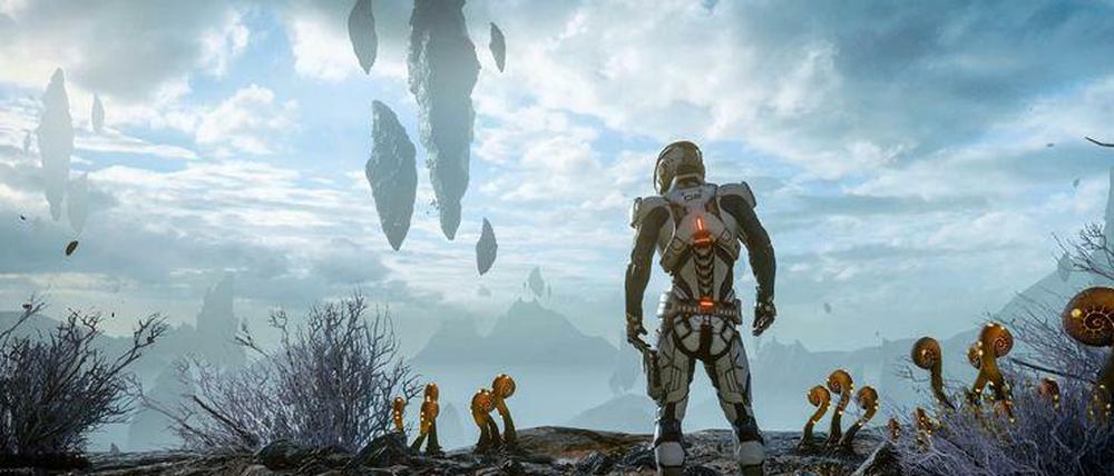 Auf der Suche nach einer neuen Heimat. Still aus "Mass Effect: Andromeda".