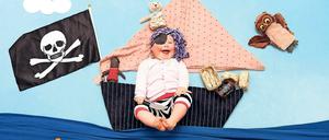 „Arschbombe einer Piratin“. Den Titel voller Lebensfreude gab Soany Guigand diesem Bild (links) mit ihrer Tochter Livy. Passt. Das Kuscheltier kam als Geschenk eines guten Freundes mit aufs Foto.