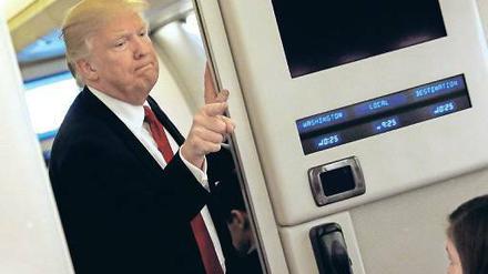 Bleibt schwierig: Das Verhältnis von Donald Trump zu den Medien.