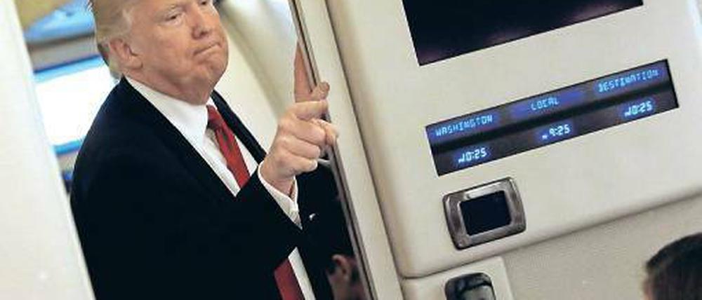 Bleibt schwierig: Das Verhältnis von Donald Trump zu den Medien.