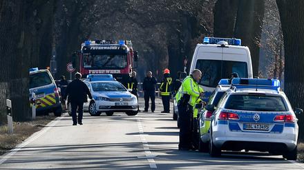 Der damals 25-Jährige hat hier bei Beeskow auf der Flucht zwei Polizisten totgefahren.