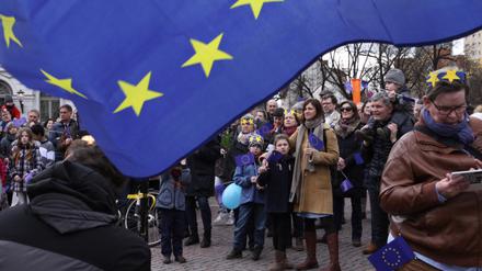 Mehr als 200 Potsdamer kamen zur ersten Demonstration am vergangenen Sonntag.
