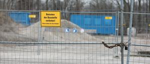 Hier soll der neue Hafen in Teltow entstehen.