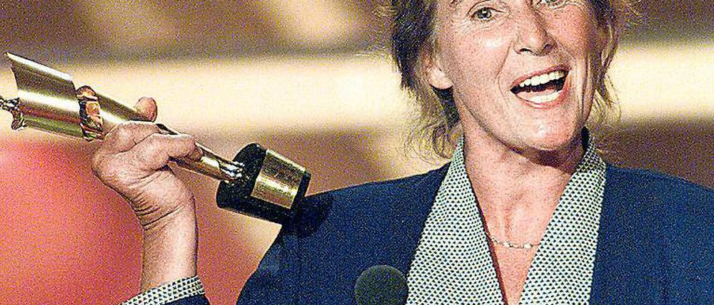 Mit Lola. Bereits 2000 bekam Monika Schindler einen deutschen Filmpreis.