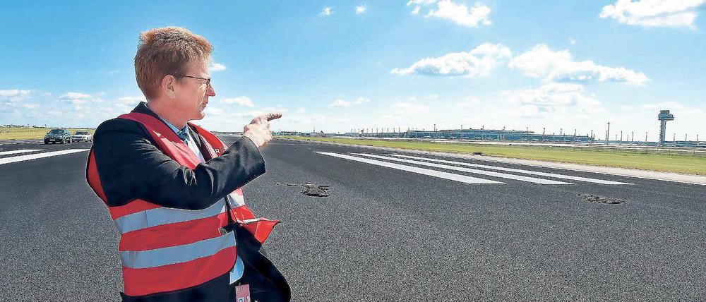 Auf der Startbahn. Macht BER-Chef Mühlenfeld nun auch den Abflug?