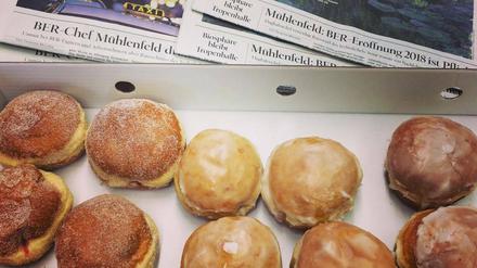 Auch in der PNN-Redaktion gab es Pfannkuchen.