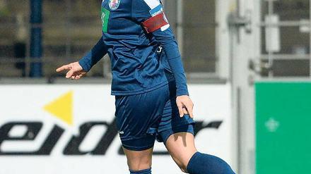 Sie hatte reichlich Grund zum Jubeln. Felicitas Rauch traf in der laufenden Saison bereits viermal für Turbine Potsdam. Die 20-Jährige trug bei ihren sieben Hinrundenspielen die Kapitänsbinde für die verletzte Spielführerin Lia Wälti. Mit 20 Jahren gehört Rauch bereits zu den Führungsspielerinnen beim aktuellen Bundesliga-Spitzenreiter.