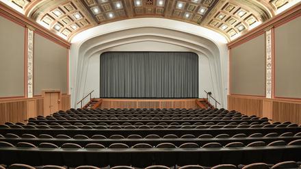 Der große Saal im Filmtheater Weltspiegel in Cottbus.