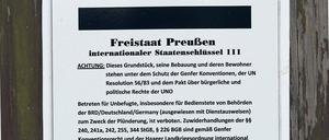 Selbsternannt. Die „Reichsbürger“ lehnen die BRD ab.