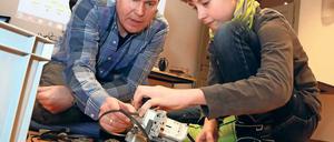 Ausgetüftelt. Sieben Teams ließen ihre Roboter gegeneinander antreten.