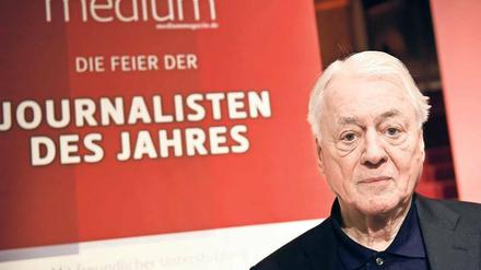 Von wegen ratlos. Alexander Kluge wurde vergangene Woche bei der Preisverleihung „Journalisten des Jahres 2016“ für sein Lebenswerk ausgezeichnet.