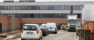 Weiter im Bau. Die künftige Da-Vinci-Gesamtschule im Bornstedter Feld.