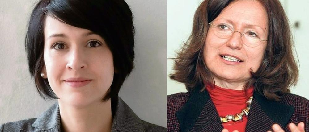 Noosha Aubel (l.) soll die Nachfolgerin von Iris Jana Magdowski werden.