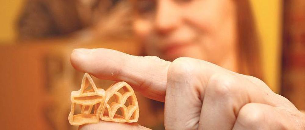 Die Souvenir-Nudel. Beelitz-Pasta eignet sich gut als Mitbringsel.