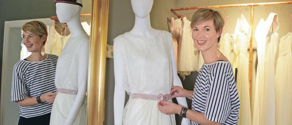 Erwartungen übertroffen. Der Erfolg ihres Brautmodengeschäfts hat Mandy Pischke-Dubbert überrascht. Zwei Mitarbeiter musste sie bereits einstellen.