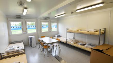 Viele Plätze in dieser Erstaufnahmeeinrichtung in Wünsdorf (Brandenburg) blieben leer.
