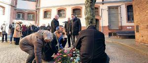 Gedenken. Erinnerung an die Opfer in der Lindenstraße 54.