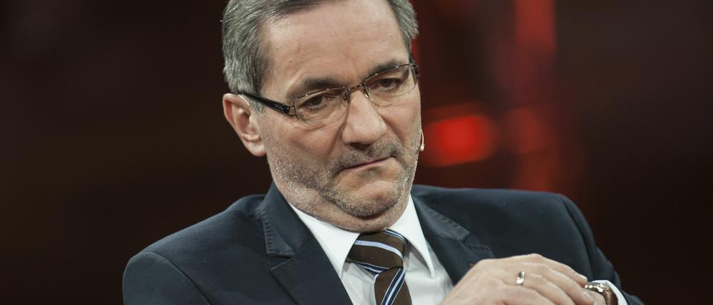 Reden. Matthias Platzeck hier 2015 in einer Talkshow - es ging um Russland.