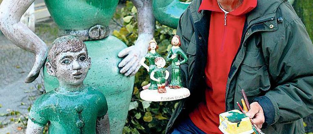 Einst. Die „Familie Grün“ und die verstorbene Carola Buhlmann 2005.