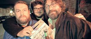 Teamarbeit. A. Ranisch (M.) ist mit P. Trabner (l.) und H. Pinkowski (r.) für den Grimme-Preis nominiert.