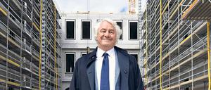 Der Mäzen vor seinem Werk. Hasso Plattner engagiert sich seit 20 Jahren in Potsdam. Wie viel Geld er bislang hier gespendet und investiert hat, lässt er bewusst offen. Das Museum Barberini soll sein Vermächtnis sein.