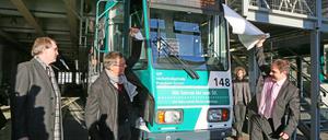 Die erste modernisierte Tatra-Tram ist wieder in Potsdam.