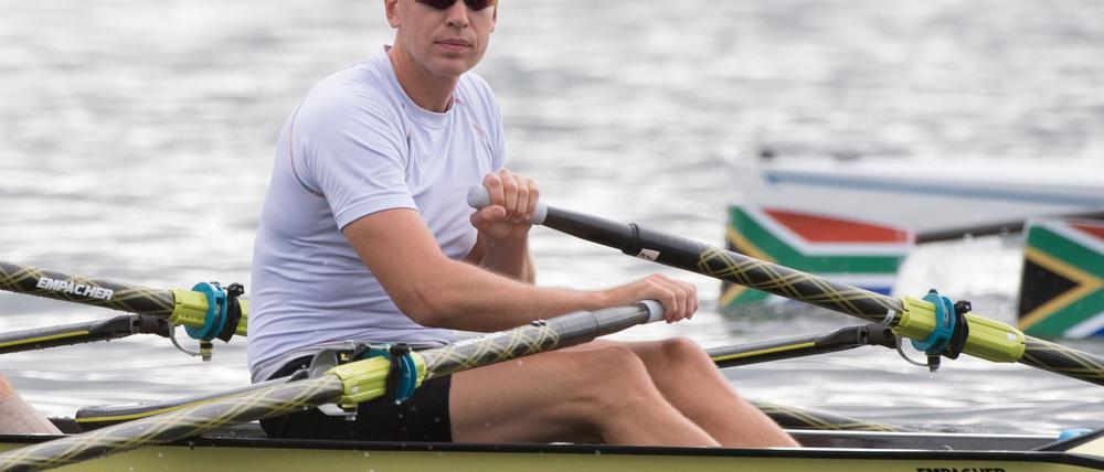 Sorgenfreies Sporttreiben. Wegen seiner sicheren beruflichen Perspektive kann sich Ruderer Hans Gruhne auch weiterhin auf Hochleistungsebene beweisen.