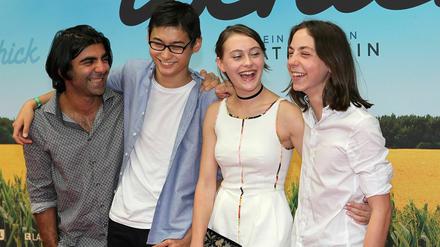 "Tschick" Regisseur Fatih Akin, Anand Batbileg (Tschick), Mercedes Müller, Tristan Göbel, (v.l.)