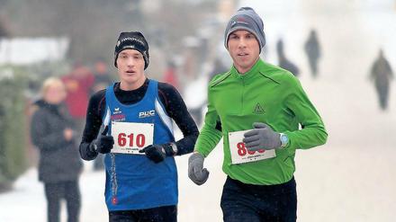 Ein Erfolg für jeden. Felix Ledwig (r.) gewann die zehn Kilometer vor Tom Thurley, der über fünf Kilometer der Beste war.