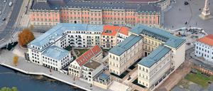 Prachtbau. Wie ein umgedrehtes U sieht der Palast Barberini aus der Luft aus. Im Januar 2017 will Hasso Plattner das repräsentative Gebäude als Kunstmuseum eröffnen.