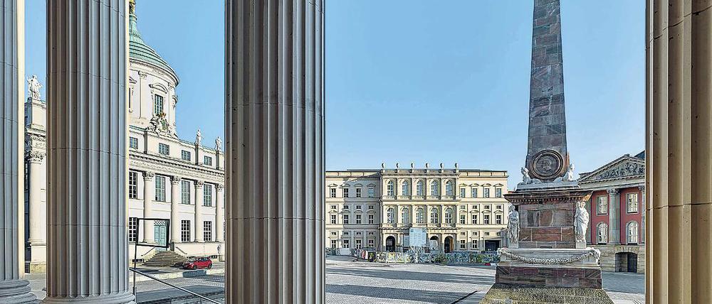 Das 1772 entstandene Palais Barberini wurde 1945 zerstört. Derzeit wird es originalgetreu rekonstruiert.