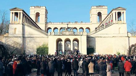 Auch am 1. Januar 2017 läft der Förderverein Pfingstberg zum traditionellen Neujahrskonzert am Belvedere.