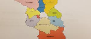 Die neuen Landkreise - und ihre Namen.