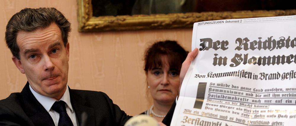 Streit um Beschlagnahme von "Zeitungszeugen" : Peter McGee