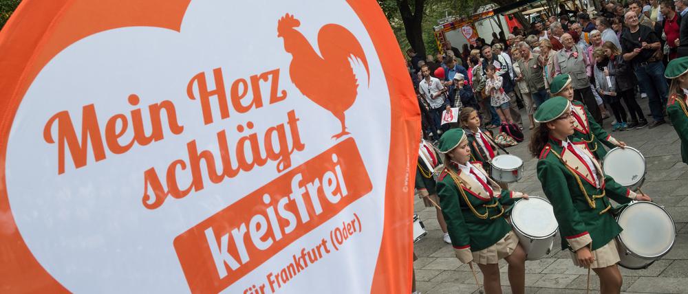 Frankfurt (Oder) würde seine Kreisfreiheit im Zuge der Kreisreform verlieren.