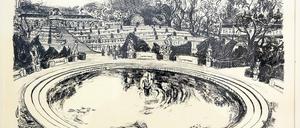 Das alte Potsdam. Der frühere Kastellan der Orangerie des Schlosses Sanssouci, Reiner Jens Uhlmann, sammelte bis zu seinem Tod im vergangenen Jahr DDR-Grafiken, vor allem aus den 1960er- und 1970er-Jahren. In seiner Sammlung befindet sich auch Peter Rohns „Weinberg – Schloß Sanssouci“ aus dem Jahre 1972.