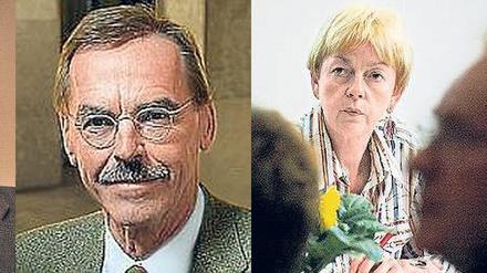 Potsdams ehemalige Baudezernenten: Detlef Kaminski (SPD), Michael Stojan, Elke von Kuick-Frenz und Matthias Klipp (Grüne).