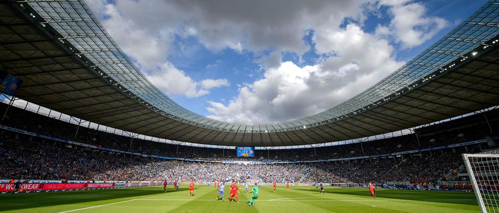 Noch ist Hertha BSC im Berliner Olympiastadion zu Hause. Vielleicht spielen sie künftig in Potsdam.