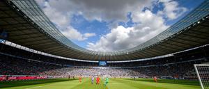 Noch ist Hertha BSC im Berliner Olympiastadion zu Hause. Vielleicht spielen sie künftig in Potsdam.