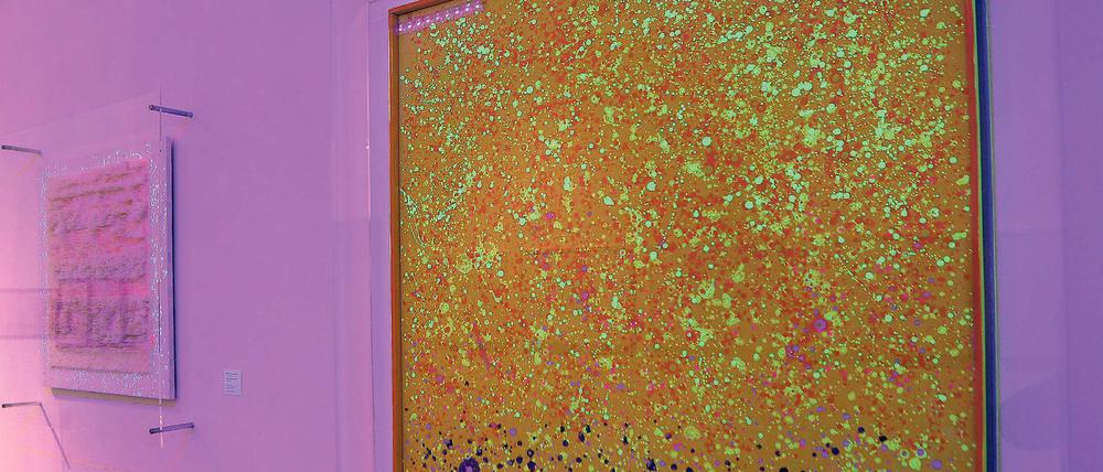 „Farbrausch“. Ein neueres Werk der Künstlerin aus dem Jahr 2015.