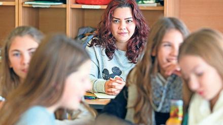 Schule live. Seit einigen Wochen hospitiert Alaa Kassab jeden Mittwoch in verschiedenen Klassen der Da-Vinci-Gesamtschule. Vieles ist hier anders als in Syrien.
