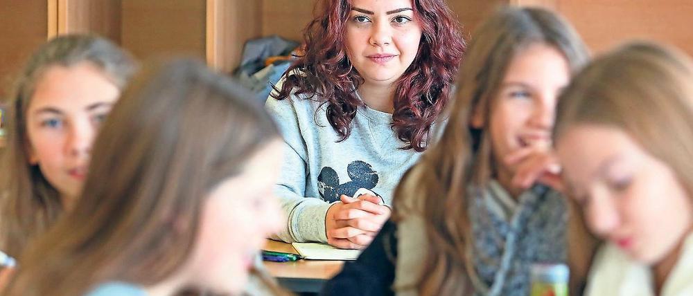 Schule live. Seit einigen Wochen hospitiert Alaa Kassab jeden Mittwoch in verschiedenen Klassen der Da-Vinci-Gesamtschule. Vieles ist hier anders als in Syrien.