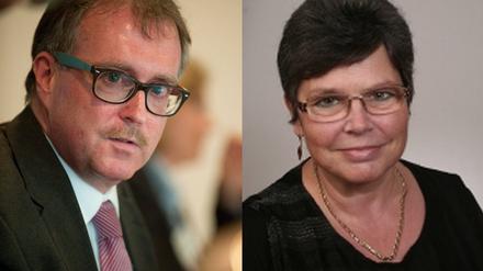Unter Linke-Genossen: Justizminister Stefan Ludwig und seine frühere Mitarbeiterin Angela Laugsch.