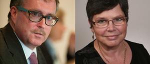Unter Linke-Genossen: Justizminister Stefan Ludwig und seine frühere Mitarbeiterin Angela Laugsch.