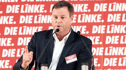 Mahnende Worte. Linke-Landeschef Christian Görke redete den Genossen am Samstag in der Landesvertreterversammlung der Partei zur Aufstellung der Liste für die Bundestagswahl ins Gewissen: „Wir dürfen niemals die Bodenhaftung verlieren.“