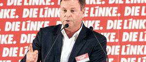 Mahnende Worte. Linke-Landeschef Christian Görke redete den Genossen am Samstag in der Landesvertreterversammlung der Partei zur Aufstellung der Liste für die Bundestagswahl ins Gewissen: „Wir dürfen niemals die Bodenhaftung verlieren.“