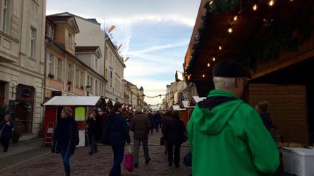 Der Weihnachtsmarkt in Potsdams Innenstadt ist eröffnet.