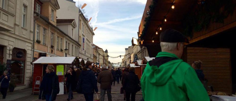 Der Weihnachtsmarkt in Potsdams Innenstadt ist eröffnet.