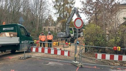 Rohrbruch mit Folgen: Die Große Weinmeisterstraße ist gesperrt.